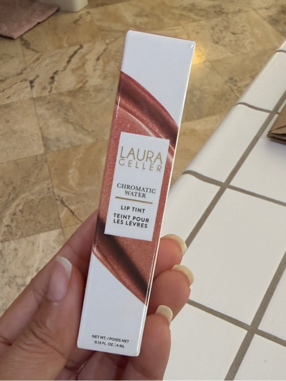 Laura Geller Chromatic Water Lip Tint - Metallic Rose Copper Crème Brulee